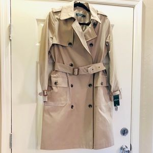 NEW Ralph Lauren LAUREN DB TRENCH COAT Raincoat
